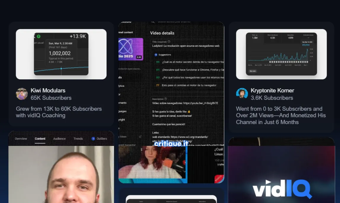 VidIQ Reviews and Ratings from happy YouTube Creators
